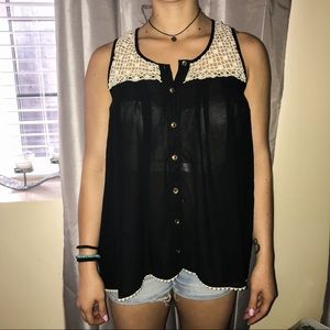 Black Sheer Tank